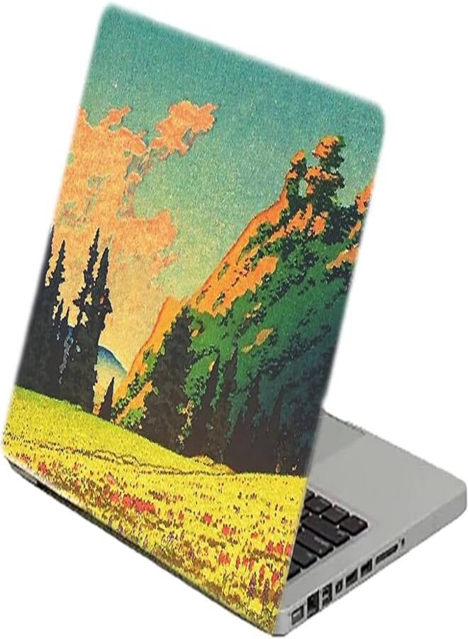 TAT Stains Liquid Texture Printed Laptop Sticker Multicolour-15.6 inch-1484